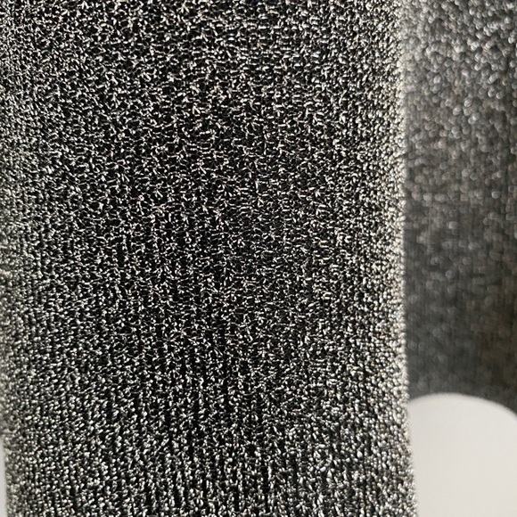 Express Metallic Silver Flare Mini Skirt Size 6 - Picture 2 of 8